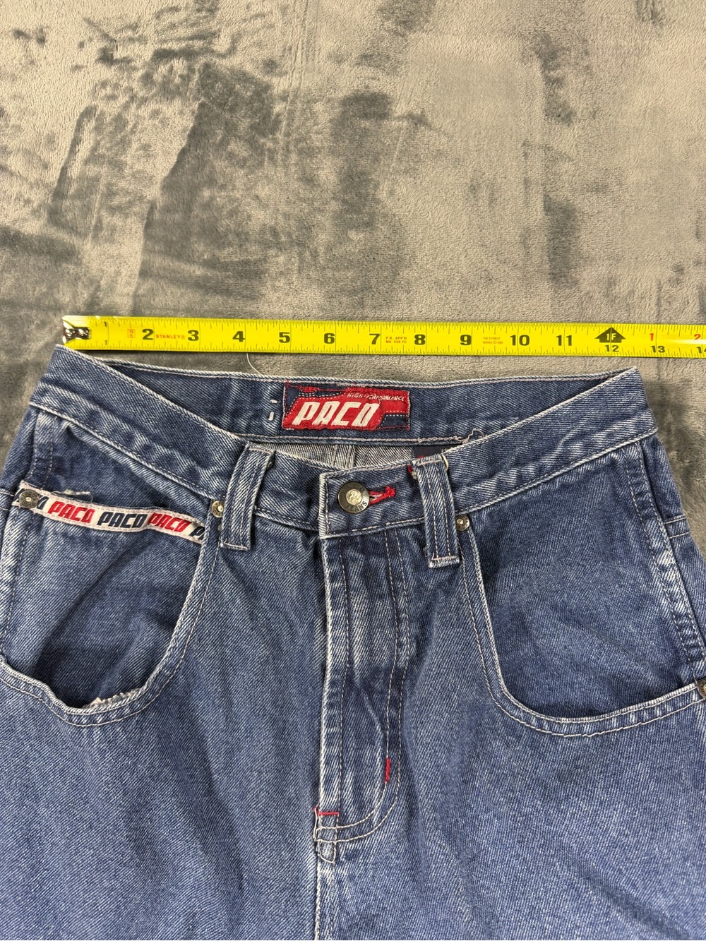 PACO Jeans VINTAGE 90s - Y2K Baggy Skater Utility Cargo Denim Jeans - Picture 10 of 15